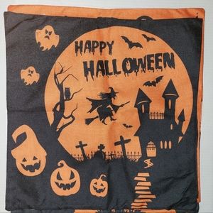 SET OF 4 Halloween Pillow Covers. 18" X 18". Brand New.